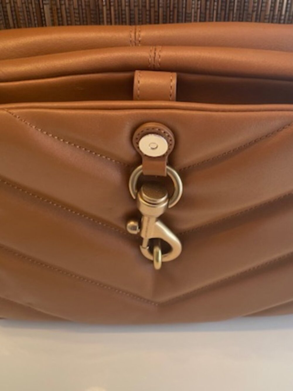 Rebecca Minkoff Edie Maxi Leather shoulder Bag in caramel - Picture 3 of 5